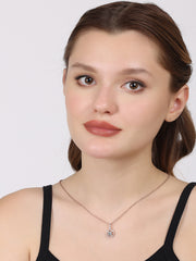 Sterling Silver Spiral Pendant Necklace