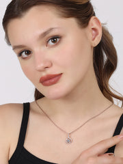 Sterling Silver Spiral Pendant Necklace