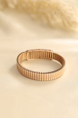 KIORAH Women Rose Gold-Toned LOVE Bracelet in 925 Silver