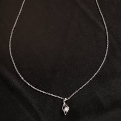 Cubic Zirconia Sterling Silver Lobster Claw Clasp Western Pendant