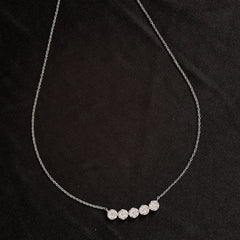 Solitaire Round Top quality Diamond Necklace for her