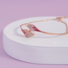 Rose Gold Studded Bracelet | 925 Sterling Silver (4.150 Gram)