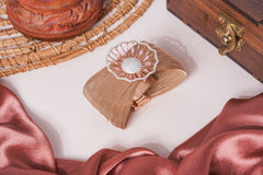 925 Silver Women's Bracelet – Rose Gold Finish, Floral Design