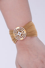 925 Silver Women's Bracelet – Floral Diamond-Inspired Design