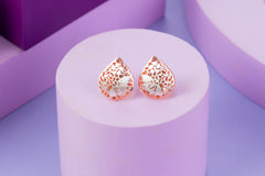 Italian Sterling Silver Stud Earrings (2.90 Gram)