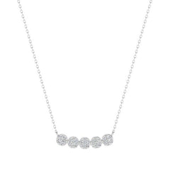 Solitaire Round Top quality Diamond Necklace for her