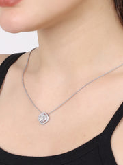 Cushion Sterling Silver Luxury Necklace