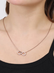 Sterling Silver Infinity Heart Pendant Necklace - Perfect Gift for Her