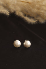 Silver Pearl Stud Earrings (2.50 Gram)