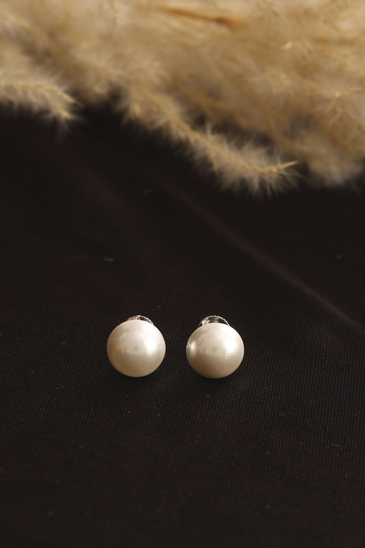 Satin Finish Ball Stud Earrings (2.60 Gram)