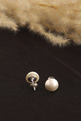 Satin Finish Ball Stud Earrings (2.60 Gram)