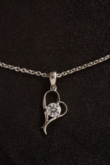 Sterling Silver Curl Heart Pendant