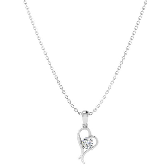 Sterling Silver Curl Heart Pendant