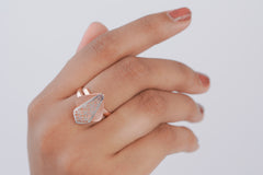 Rose Gold Italian Silver Ring (3.75 Gram)