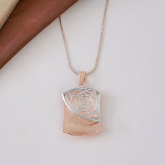 Rose Gold Necklace - 925 Sterling Silver (4.81 gms)