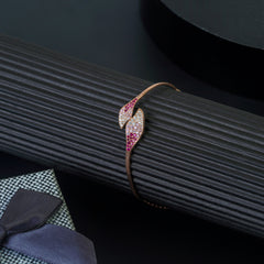 Rose Gold  Studded Bracelet | 925 Sterling Silver (4.150 Gram)