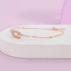 Rose Gold Bracelet 925 Sterling Silver (4.150 Gram)