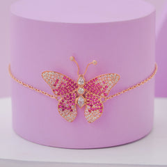 Rose Gold Butterfly Bracelet (5.00 Grams)