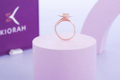 Rose Gold Italian Silver Ring (3.75 Gram)