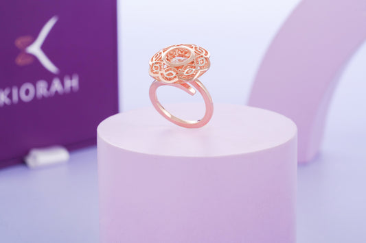 Rose Gold Dancing Diamond Ring (5.45 Gram)