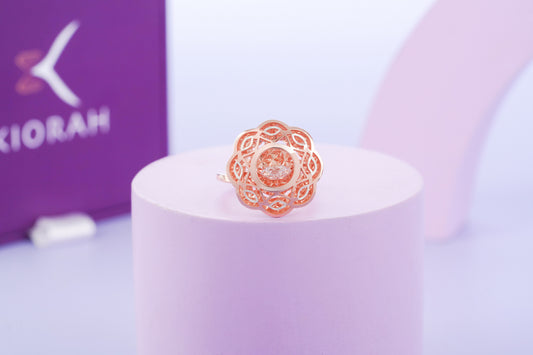 Rose Gold Dancing Diamond Ring (5.45 Gram)